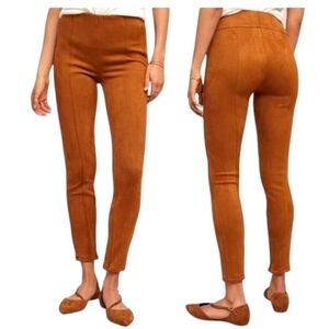 Anthropologie Faux Suede Leggings in Cedar Size 30